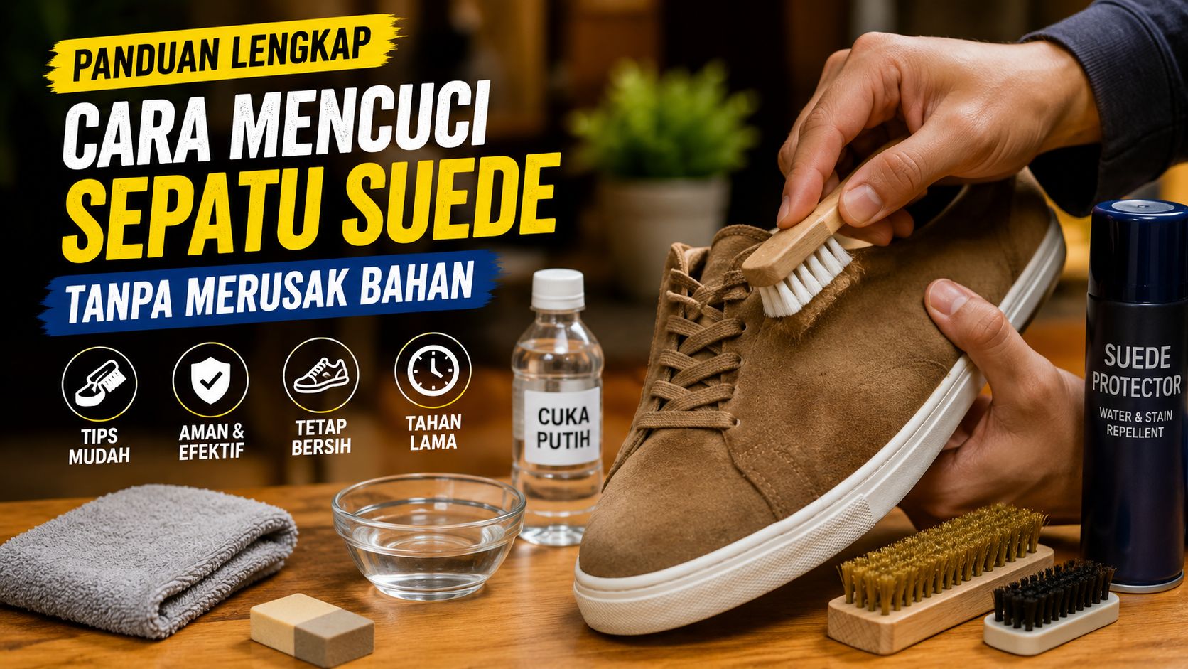 Panduan Lengkap Cara Mencuci Sepatu Suede Tanpa Merusak Bahan, Dijamin Aman