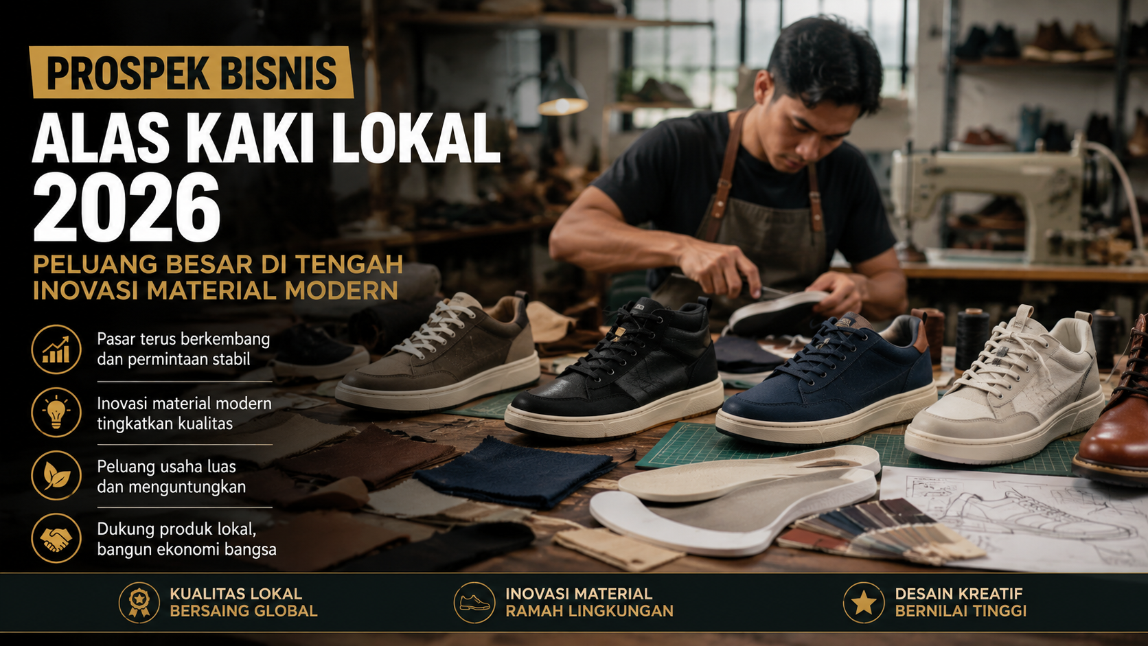 Prospek Bisnis Alas Kaki Lokal 2026: Peluang Besar di Tengah Inovasi Material Modern