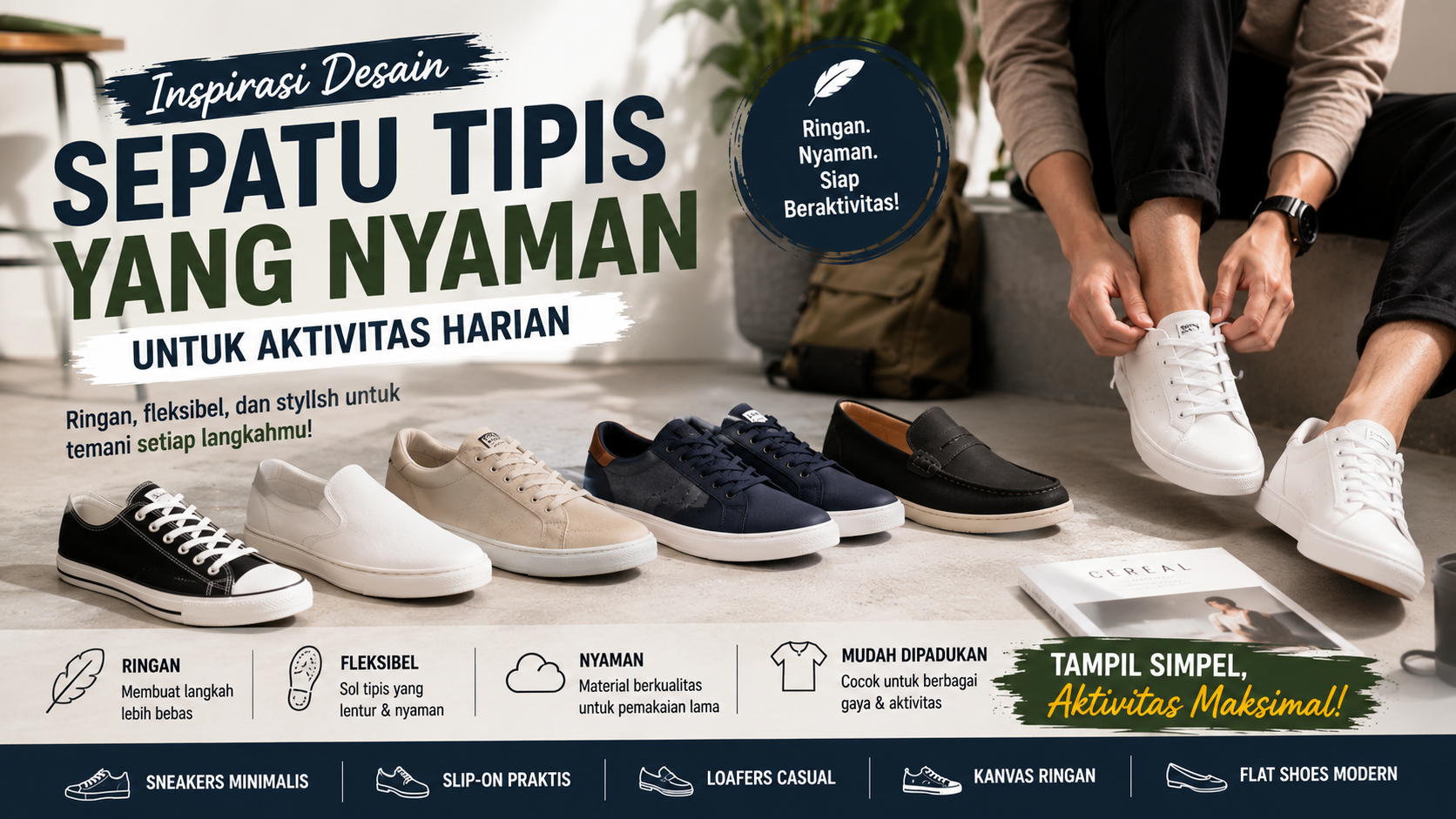 Desain Sepatu Tipis