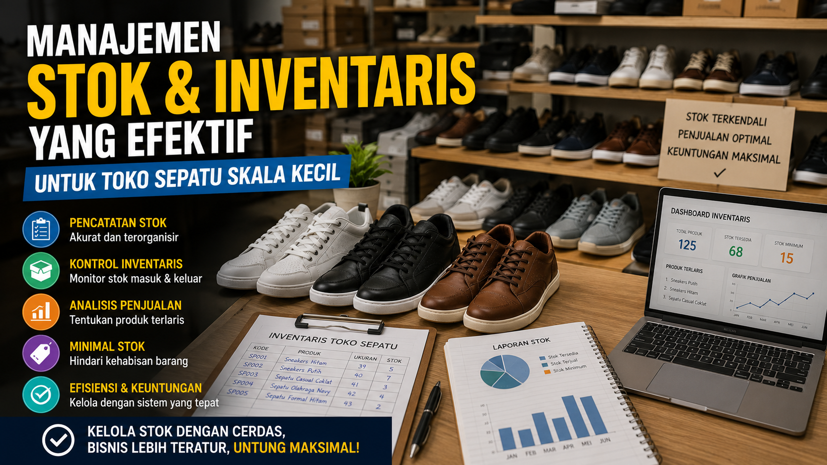 Manajemen Stok dan Inventaris Toko Sepatu