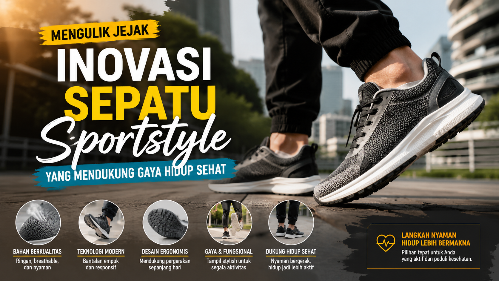 Mengulik Jejak Inovasi Sepatu Sportstyle yang Mendukung Gaya Hidup Sehat