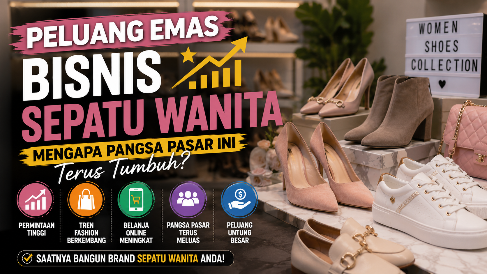 Peluang Bisnis Sepatu Wanita