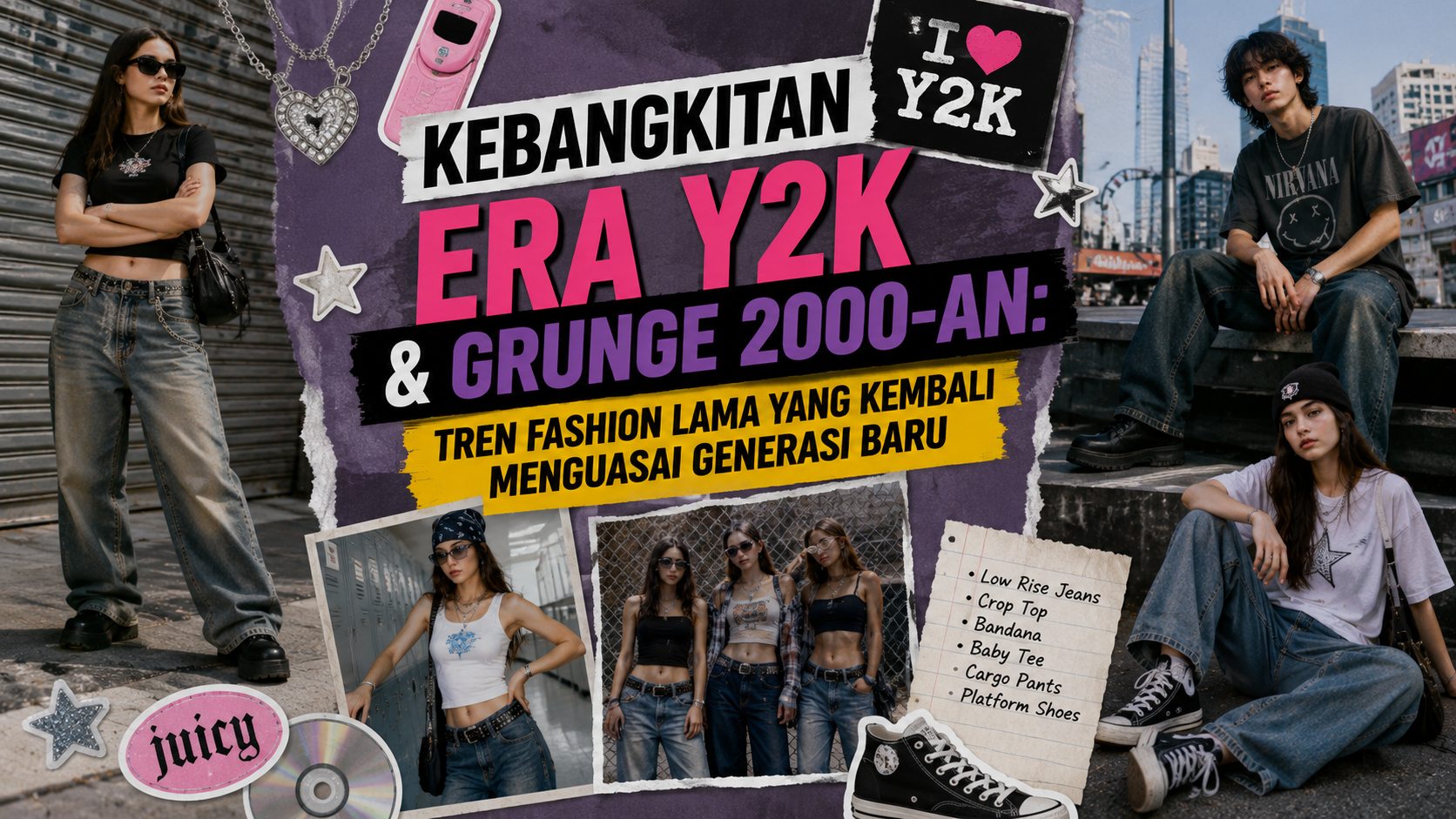Kebangkitan Era Y2K & Grunge 2000-an: Tren Fashion Lama yang Kembali Menguasai Generasi Baru