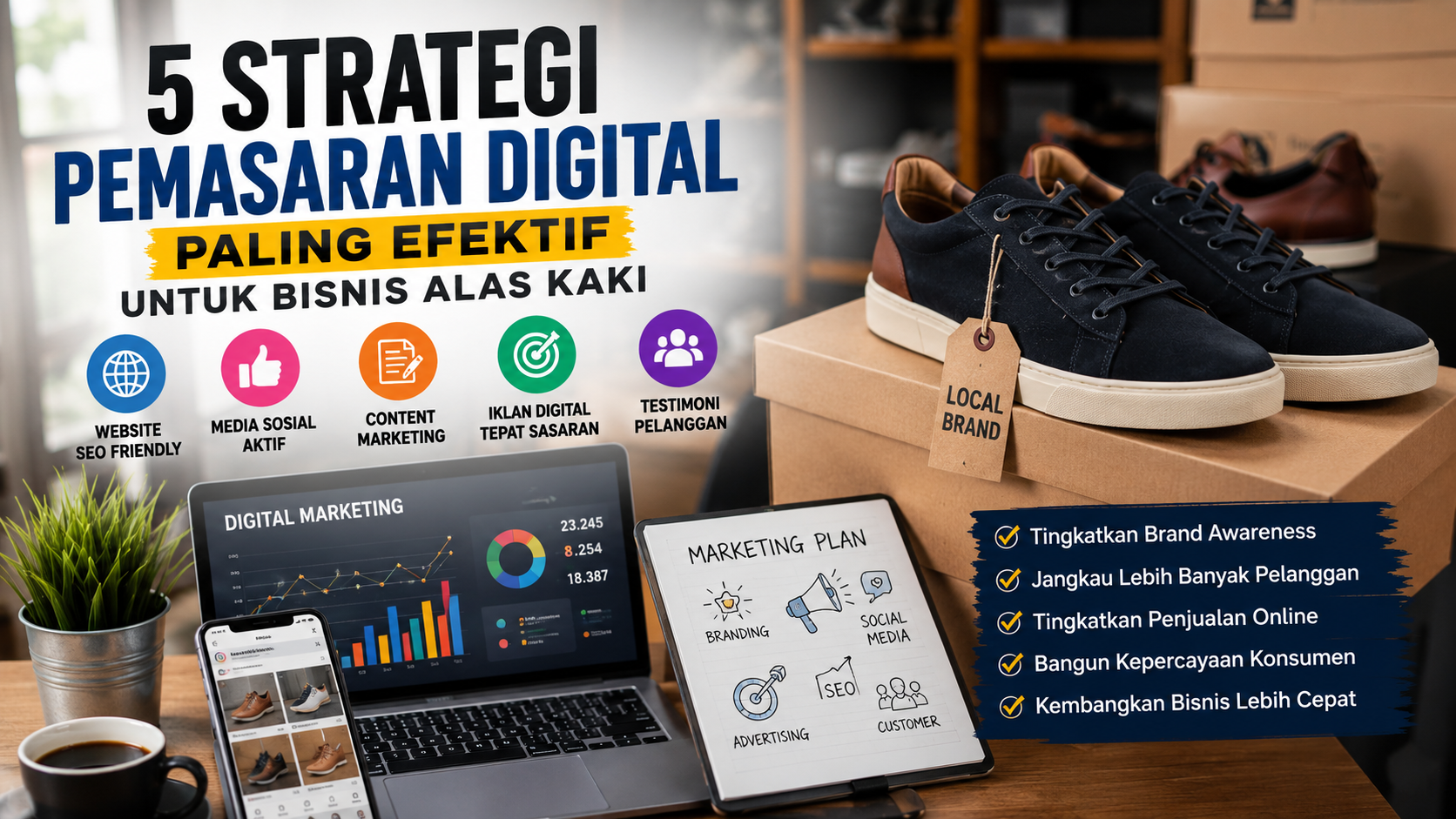Rahasia Sukses Bisnis Alas Kaki: 5 Strategi Digital Marketing yang Wajib Dicoba