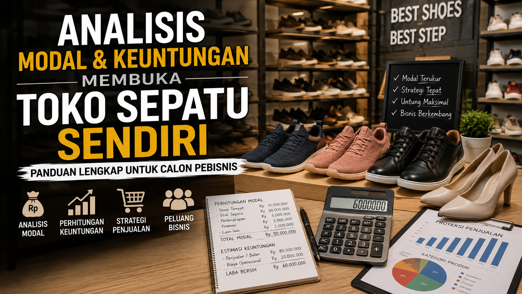 Analisis Modal dan Keuntungan Membuka Toko Sepatu