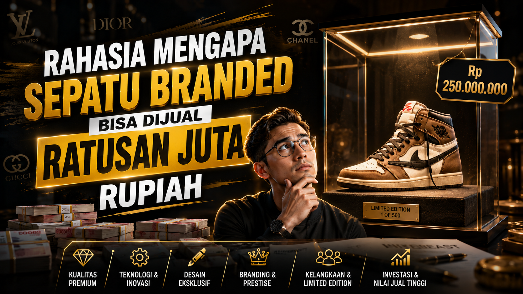 Rahasia Mengapa Sepatu Branded Bisa Dijual Ratusan Juta Rupiah