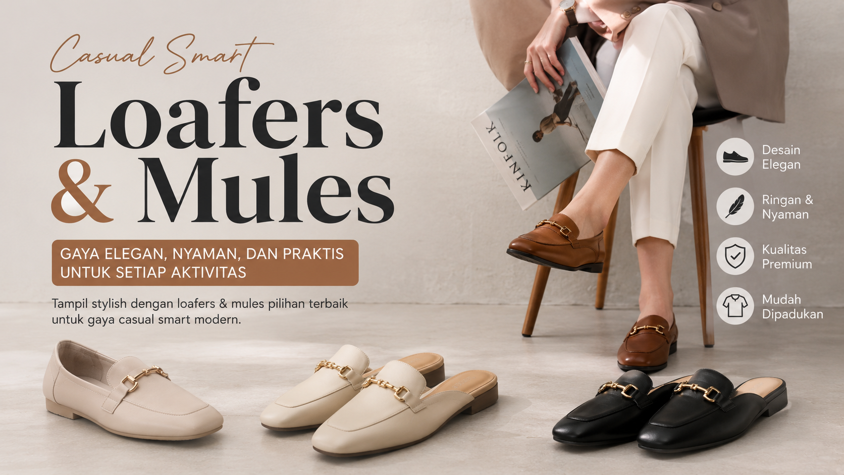 Loafers & Mules 2026: Sepatu Stylish yang Cocok untuk Kerja hingga Hangout
