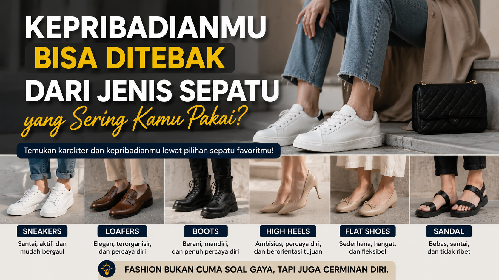 Apa Kata Sepatu Favoritmu? Kenali Kepribadian dari Gaya Alas Kaki yang Kamu Pilih