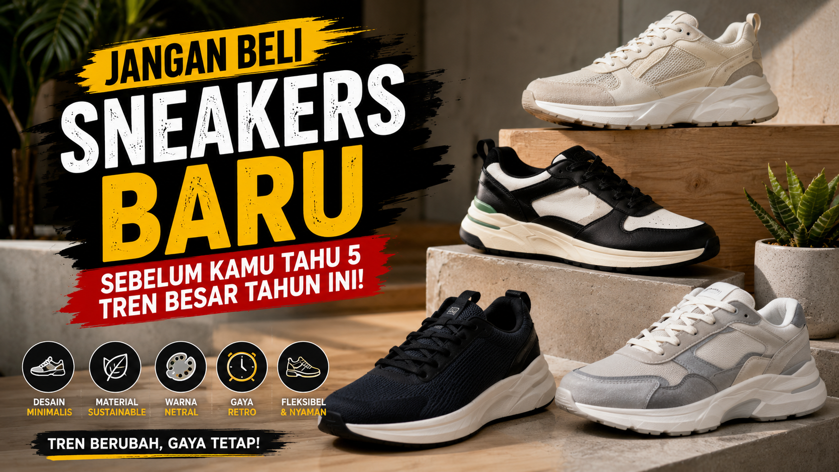 5 Tren Sneakers Terbesar Tahun Ini yang Wajib Kamu Ketahui Sebelum Belanja