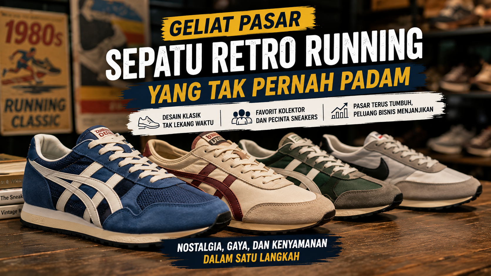 Pasar Sepatu Retro Running