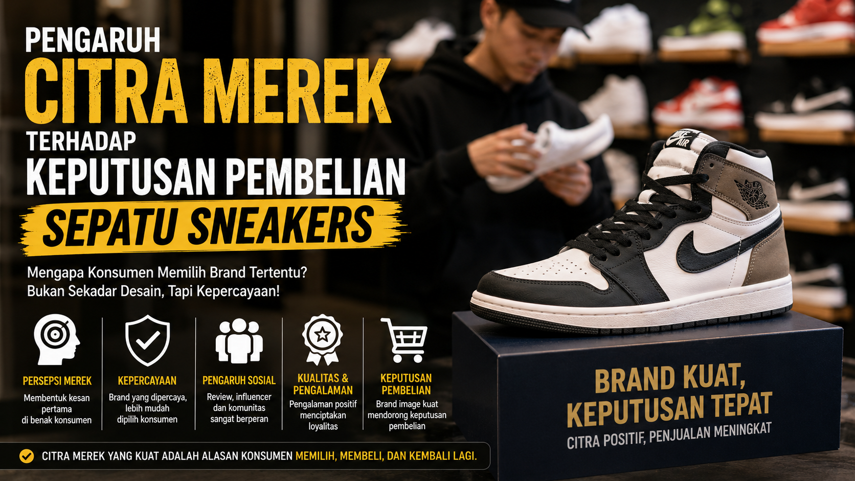 Pengaruh Citra Merek terhadap Keputusan Pembelian Sepatu Sneakers: Apa yang Membuat Konsumen Memilih?