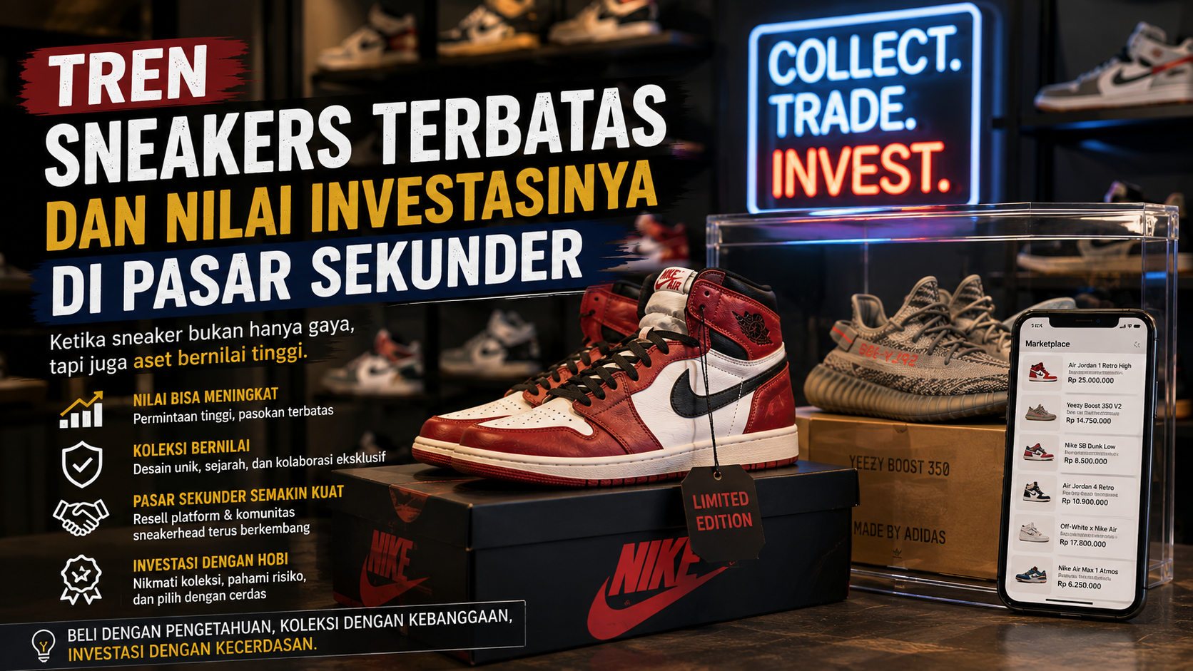 Sneakers Terbatas di Pasar Sekunder