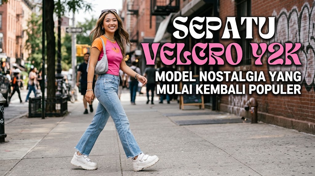 sepatu Velcro Y2K